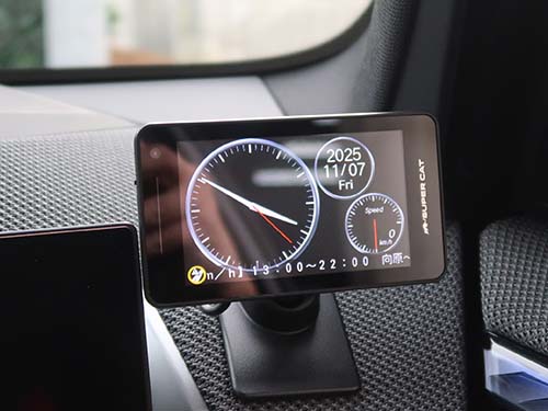 レーザー/レーダー探知機 ZK3100の動作チェック