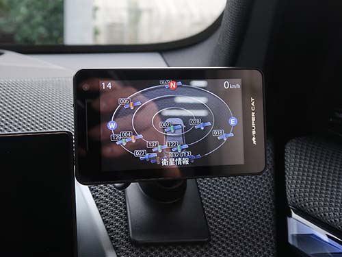 レーザー/レーダー探知機 ZK3100の動作チェック