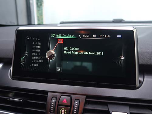搭載されていた地図データは 2018年版 と古い