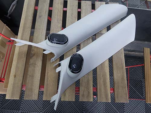 純正ハーマンカードン製ツィーター付Aピラー(グレー)