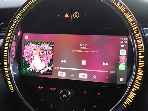 LCI2 F55 クーパー カープレイをフルスクリーン表示