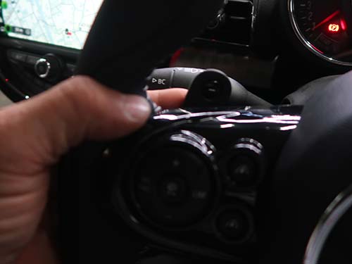 パドルシフト付YOURSステアリング後付装着