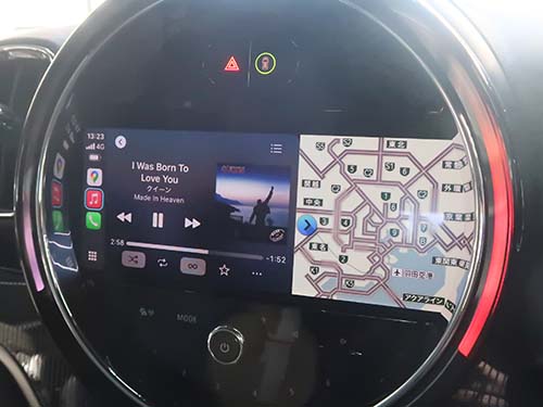 マップ・音楽・通話・メッセージなどを車両モニター上でスムーズに操作