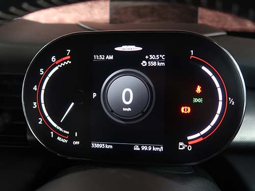 MINI コンバーチブル F57 デジタルメーター