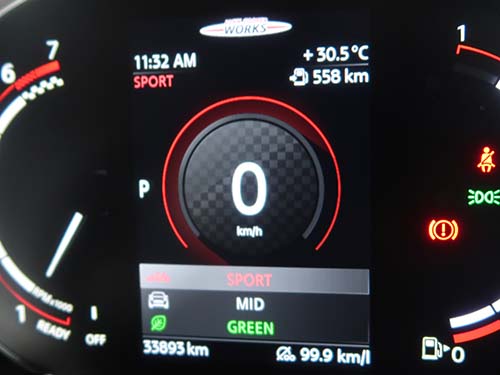 MINI コンバーチブル F57 デジタルメーター