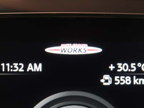 MINI コンバーチブル(F57) JCW 純正多機能液晶メーター後付装着