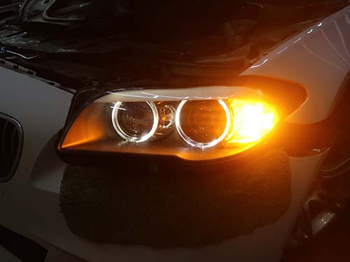 右側ヘッドライトのTMSを左側へ移植して動作チェック