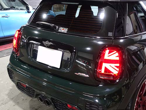 ミニ F56 ユニオンジャックテールライトを後付装着
