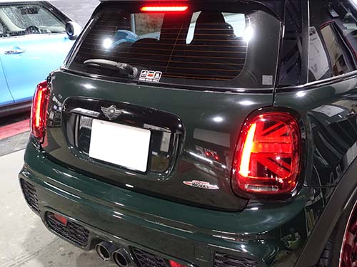 ミニ F56 ユニオンジャックテールライトを後付装着