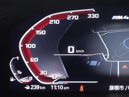 メータースケール設定変更（330km/h）