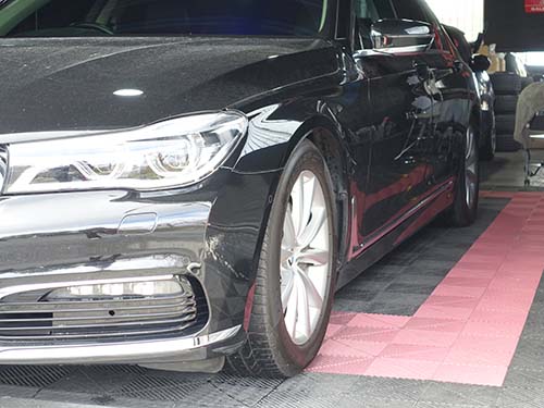 診断機によるエアサス車高ローダウン