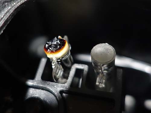 発光面として機能していない状態