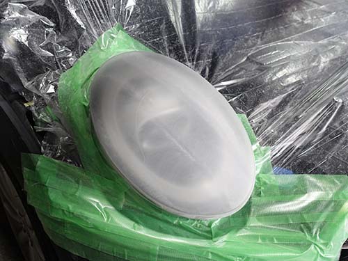 ヘッドライトレンズリペア作業