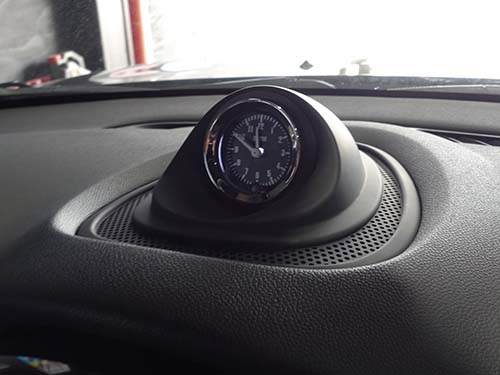 MINI コンバーチブル F57 SMITHS製アナログクロックを前車から移植装着