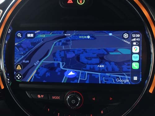 CarPlay フルスクリーン表示有効化