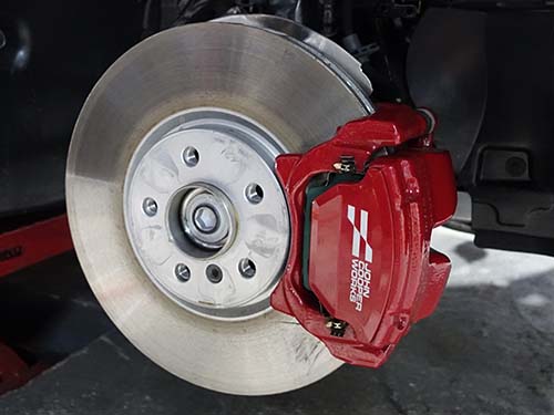 AMSECHS製低ダストブレーキパッド装着