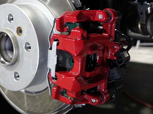 AMSECHS製低ダストブレーキパッド装着