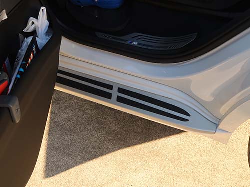 純正アルミニウムランニングボード後付装着