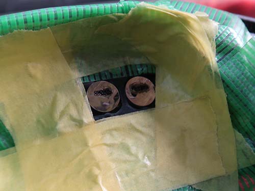 MINI F55 ヘッドライト 修理|デイライト焼損をアクリルリペア