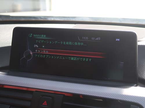 BMW 4シリーズクーペ F32 地図更新