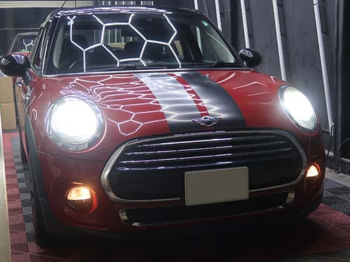 BELLOF製ハロゲンヘッドライト用LEDバルブを装着