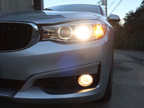 フォグライトのコーナーリング機能有効化