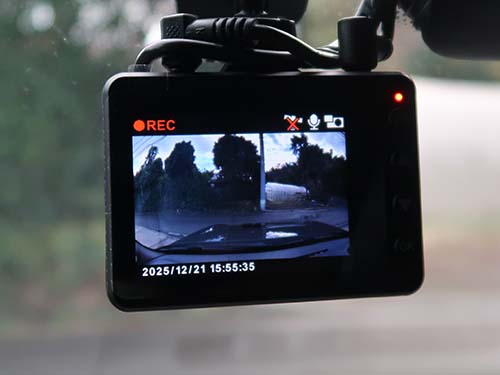 前方・後方・左右・車内を同時に高画質記録