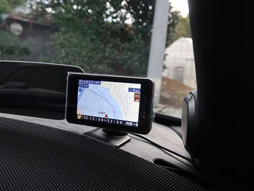 ユピテル製レーザー＆レーダー探知機 ZK3100 装着