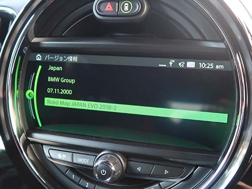 新車製造時の地図バージョン「2018-2」がインストールされたままの状態