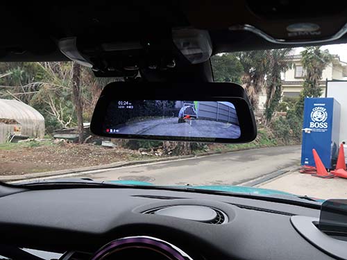 コンバチ必須!MINI F57 JCW デジタルミラードライブロガー装着