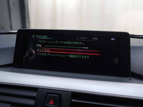 2014年式BMW 3シリーズツーリング F31 地図更新