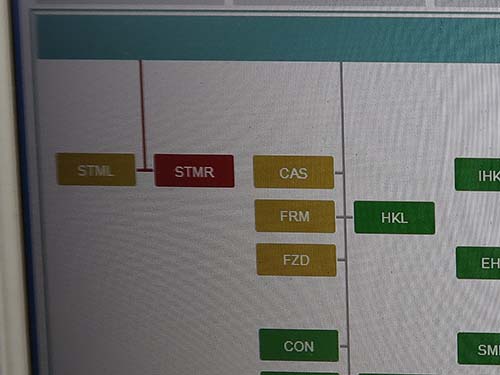 左側ヘッドライトのTMS通信OKで右側ヘッドライトのTMS通信不可