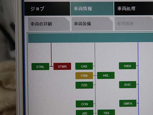 左側は問題なく通信していたため、初期化および学習作業を実施して正常に完了