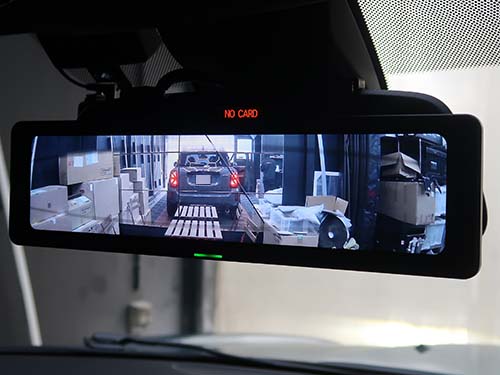 デジタルミラー型前後カメラドライブレコーダー