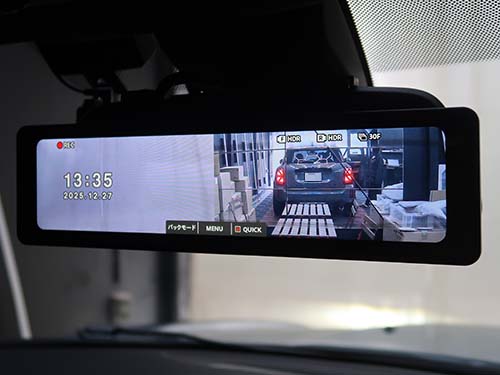 デジタルミラー型前後カメラドライブレコーダー