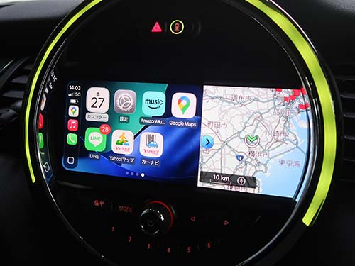 ミニ F55 CarPlay 有効化