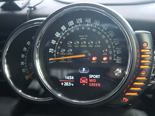 MINI F56 クーパーS SPORTモード