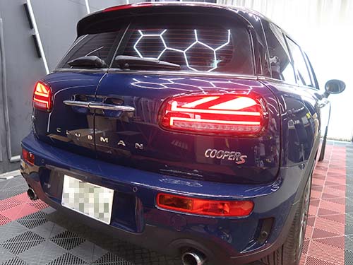 LCIブラックライン仕様ユニオンジャックテールライト後付装着