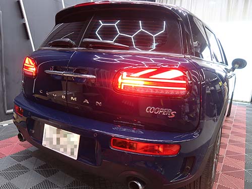 LCIブラックライン仕様ユニオンジャックテールライト後付装着