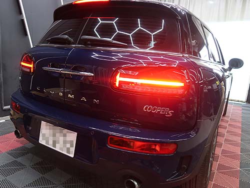 LCIブラックライン仕様ユニオンジャックテールライト後付装着