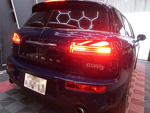 LCIブラックライン仕様ユニオンジャックテールライト後付装着