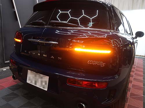 LCIブラックライン仕様ユニオンジャックテールライト後付装着