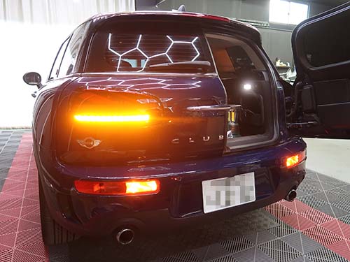LCIブラックライン仕様ユニオンジャックテールライト後付装着