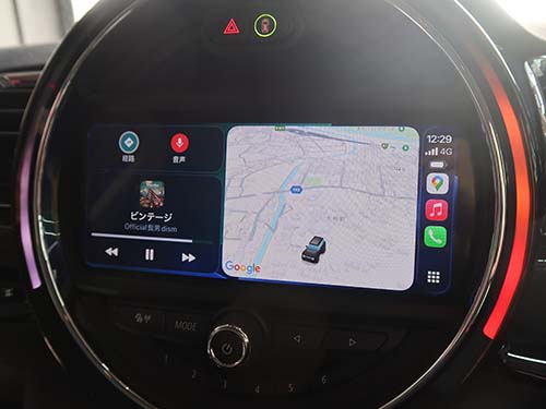 MINI クラブマン F54 LCI カープレイを認証コード方式で有効化