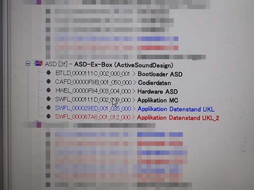 純正新品ですがASDユニットのプログラミングを実施