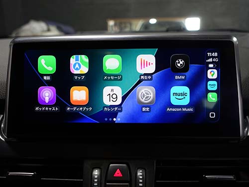 BMW 2シリーズアクティブツアラー F45 フルスクリーン カープレイ有効化