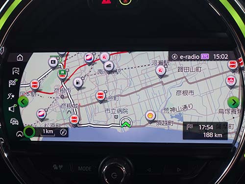 純正ナビの地図が正常表示