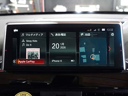 認証コード方式にて純正Apple CarPlayを有効化