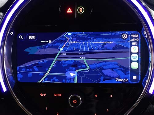 マップ・音楽アプリのタッチ操作