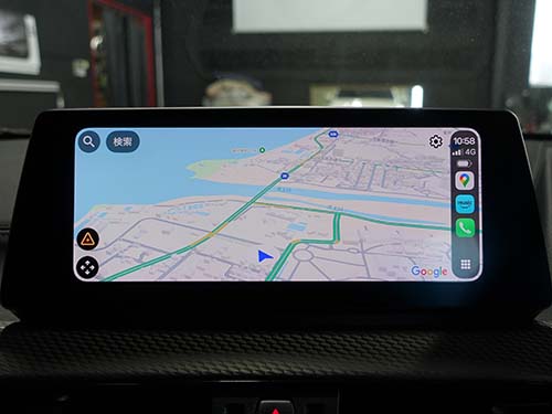 地図アプリや音楽アプリがワイドに表示